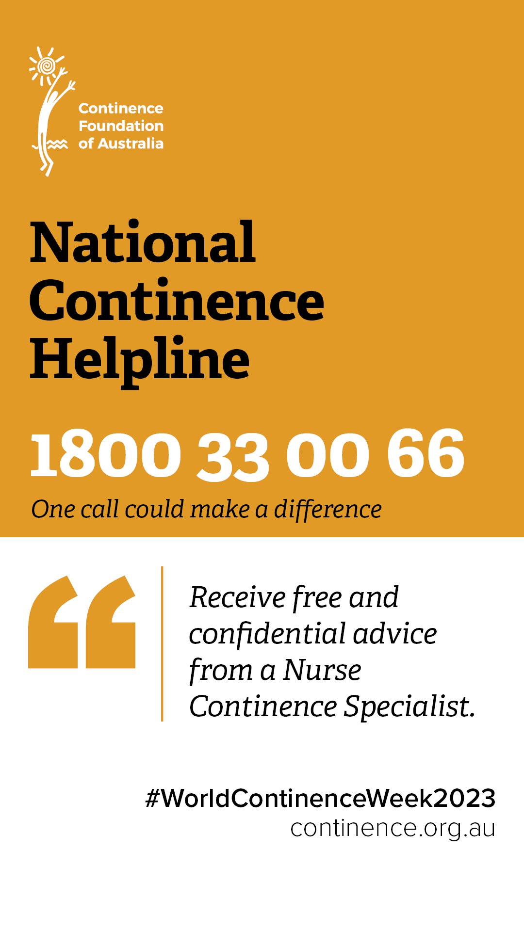 World Continence Week 2023 Campaign Resources Continence Foundation